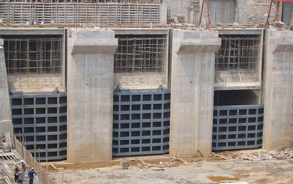 Steel works for water control projects