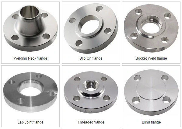 6 types flanges