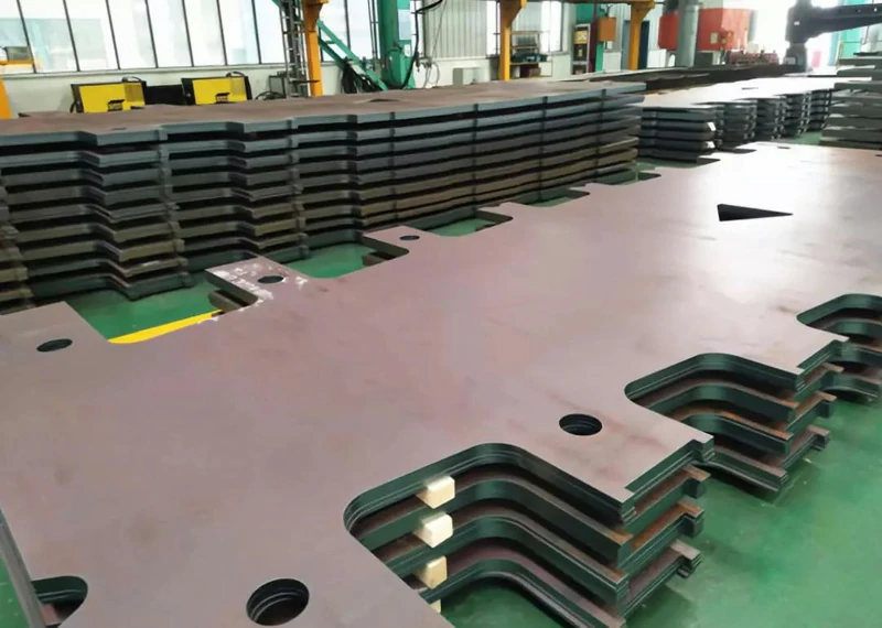 cutting parts of condenser for power station