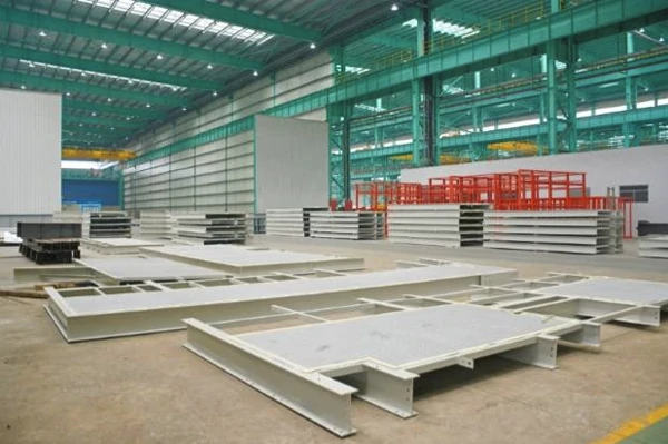 heavy steel structure fabrication for Li battery production line