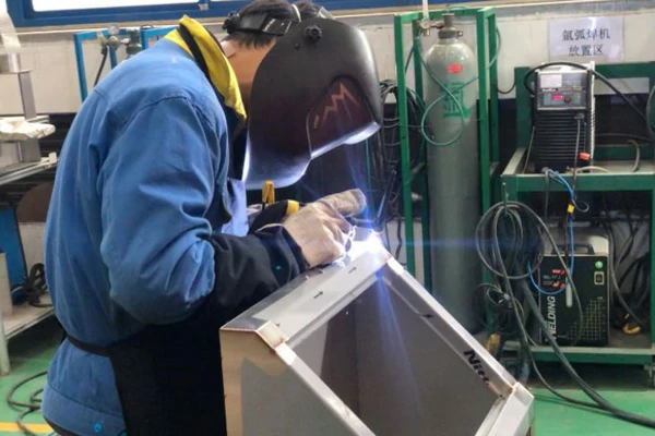 steel electrical cabinet fabrication - welding