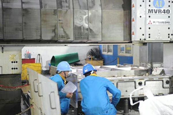 welded structural parts machining