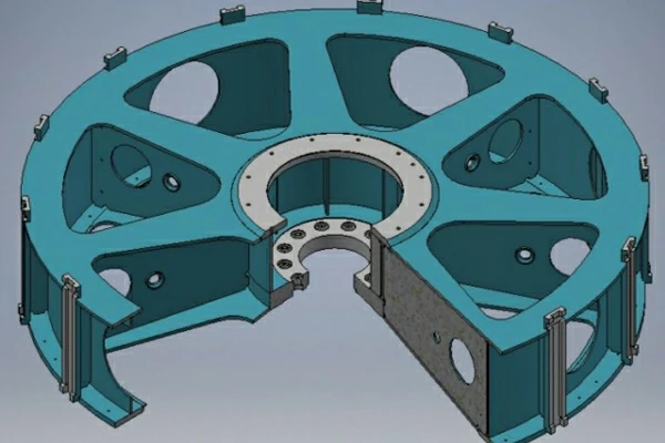 Hydrogenerator rotor bracket 1