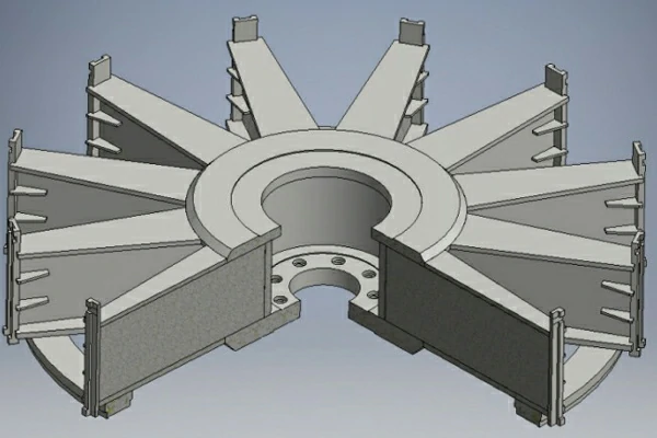 Hydrogenerator rotor bracket